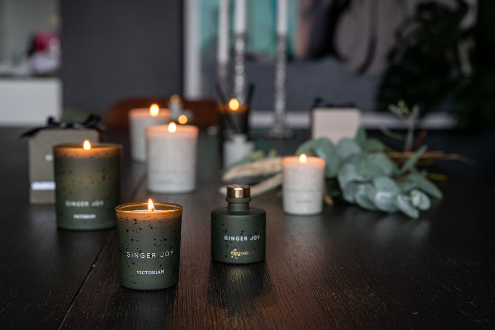 Victorian Duftlys og Diffuser Ginger Joy - Duftlys - JK-Shop