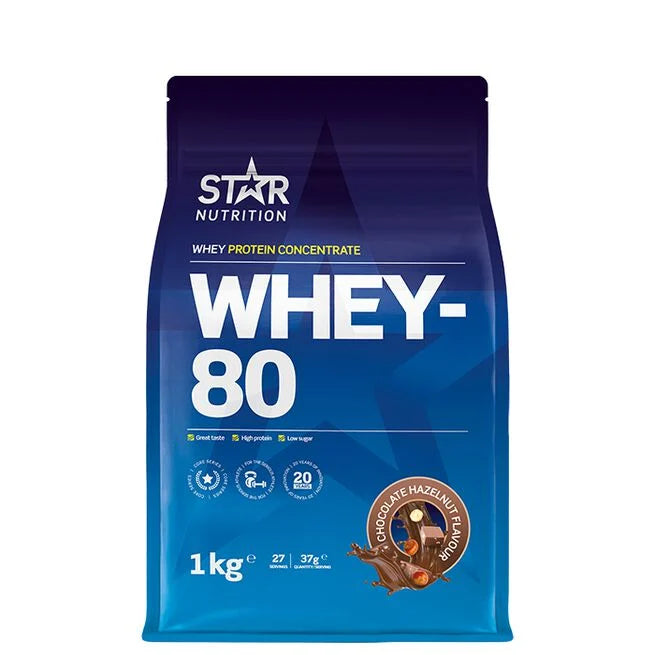 Whey-80 Myseprotein 1 kg Naturell -  - JK-Shop
