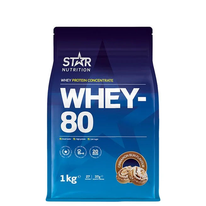 Whey-80 Myseprotein 1 kg Naturell -  - JK-Shop