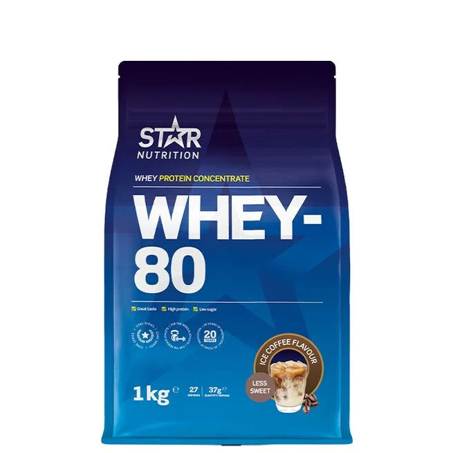 Whey-80 Myseprotein 1 kg Naturell -  - JK-Shop