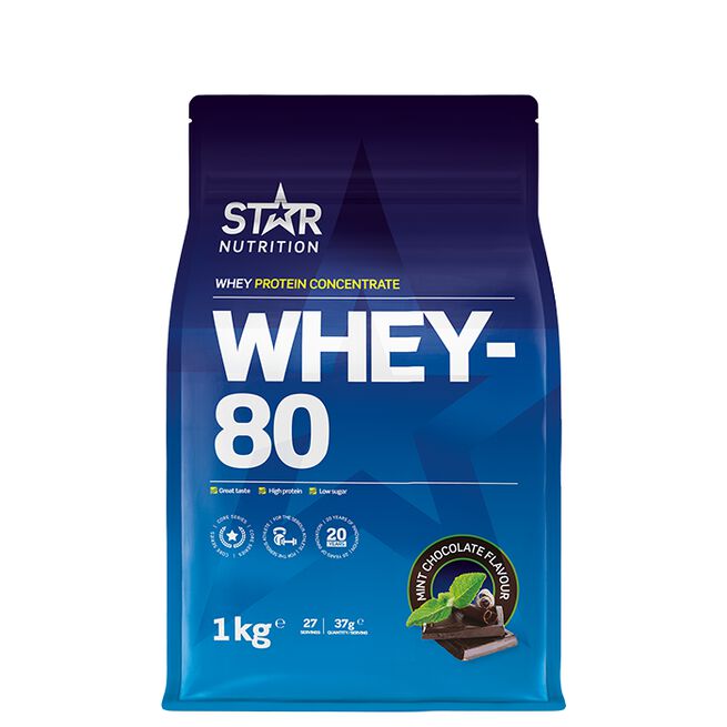 Whey-80 Myseprotein 1 kg Naturell -  - JK-Shop