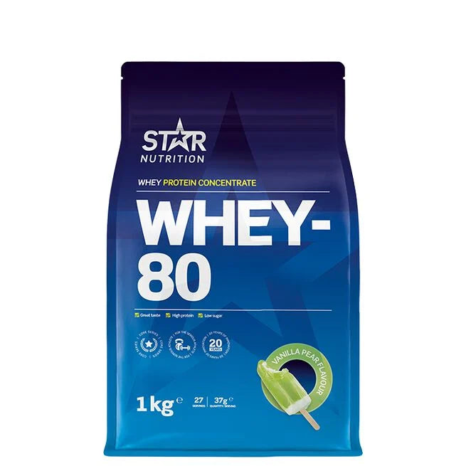 Whey-80 Myseprotein 1 kg Naturell -  - JK-Shop