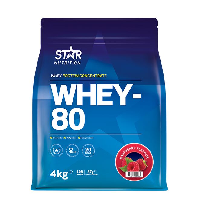 Whey-80 Myseprotein 4 kg - Whey protein - JK-Shop