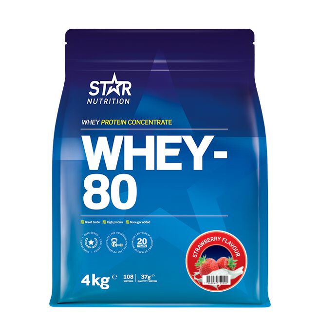 Whey-80 Myseprotein 4 kg - Whey protein - JK-Shop