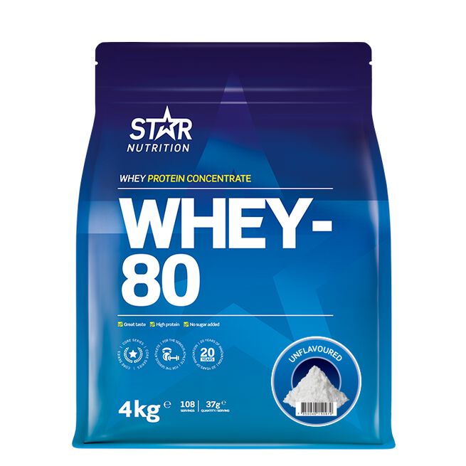Whey-80 Myseprotein 4 kg - Whey protein - JK-Shop