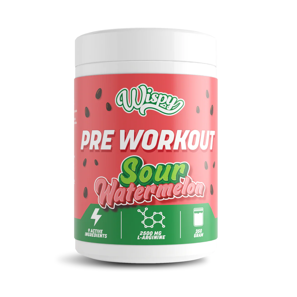 Wispy PWO, 350g, Sour Watermelon - PWO med Koffein - JK-Shop