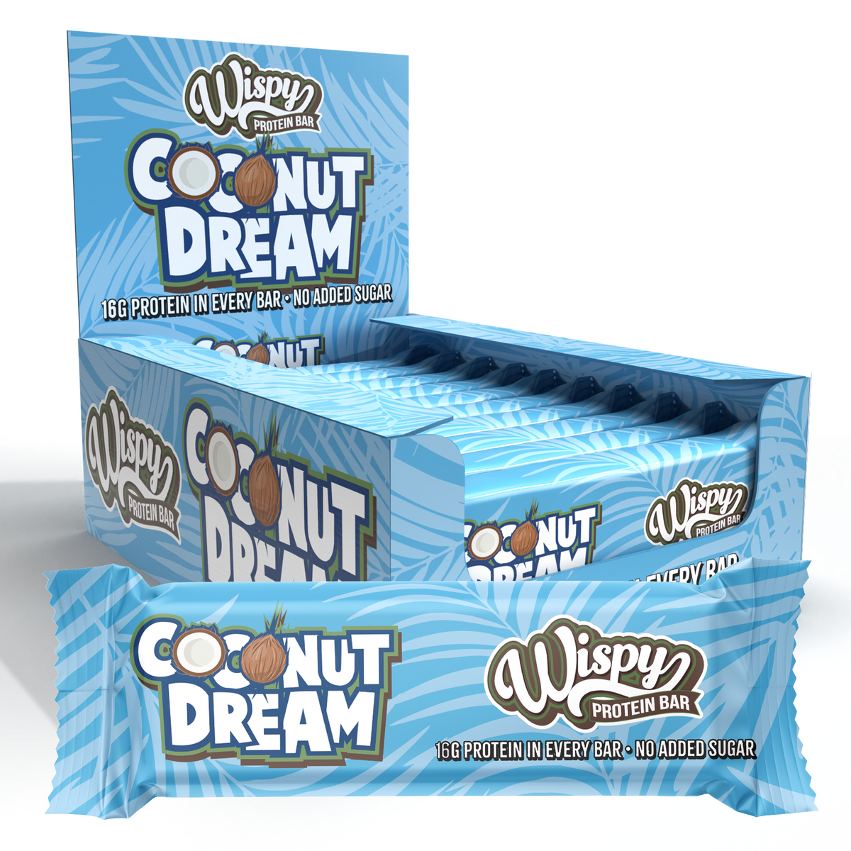 Wispy Protein Bar, 55 g x 10 stk - Proteinbarer - JK-Shop