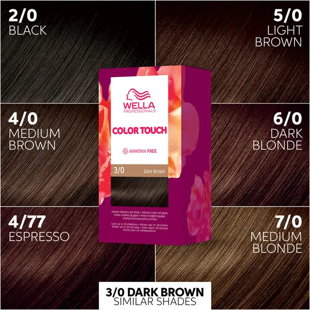 Color Touch Pure Naturals Dark Brown 3/0