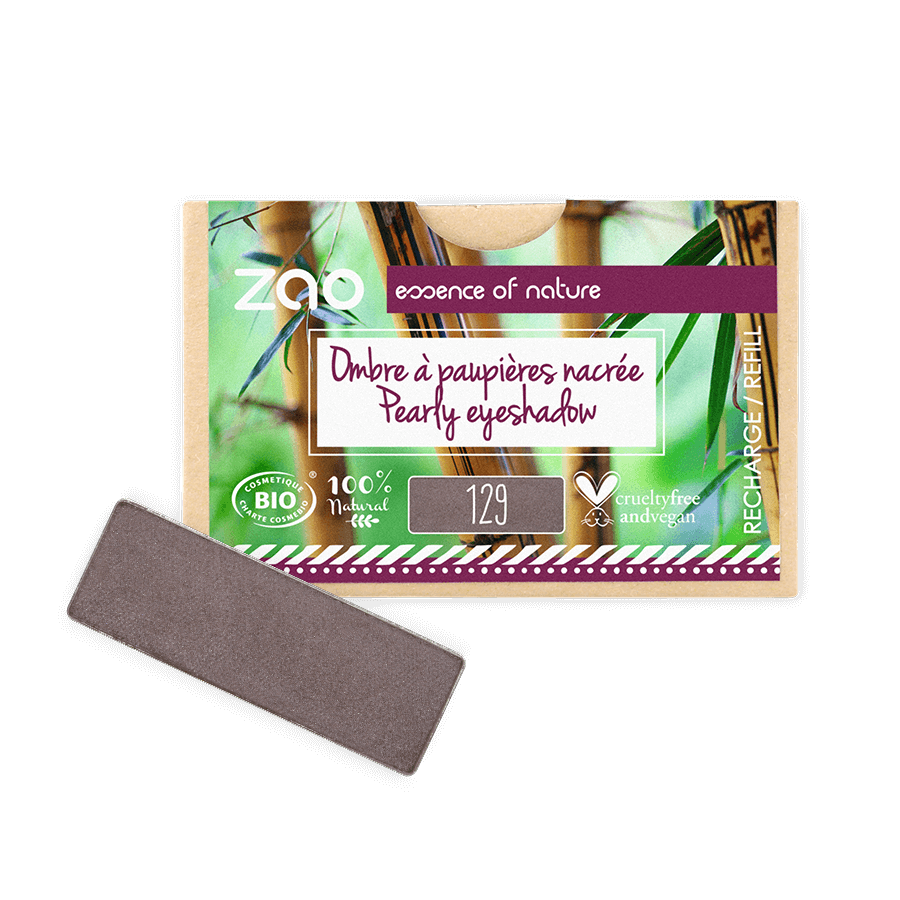 ZAO Refill Rectangle Eye Shadow- (129) Taupe-ZAO-J&K Shop