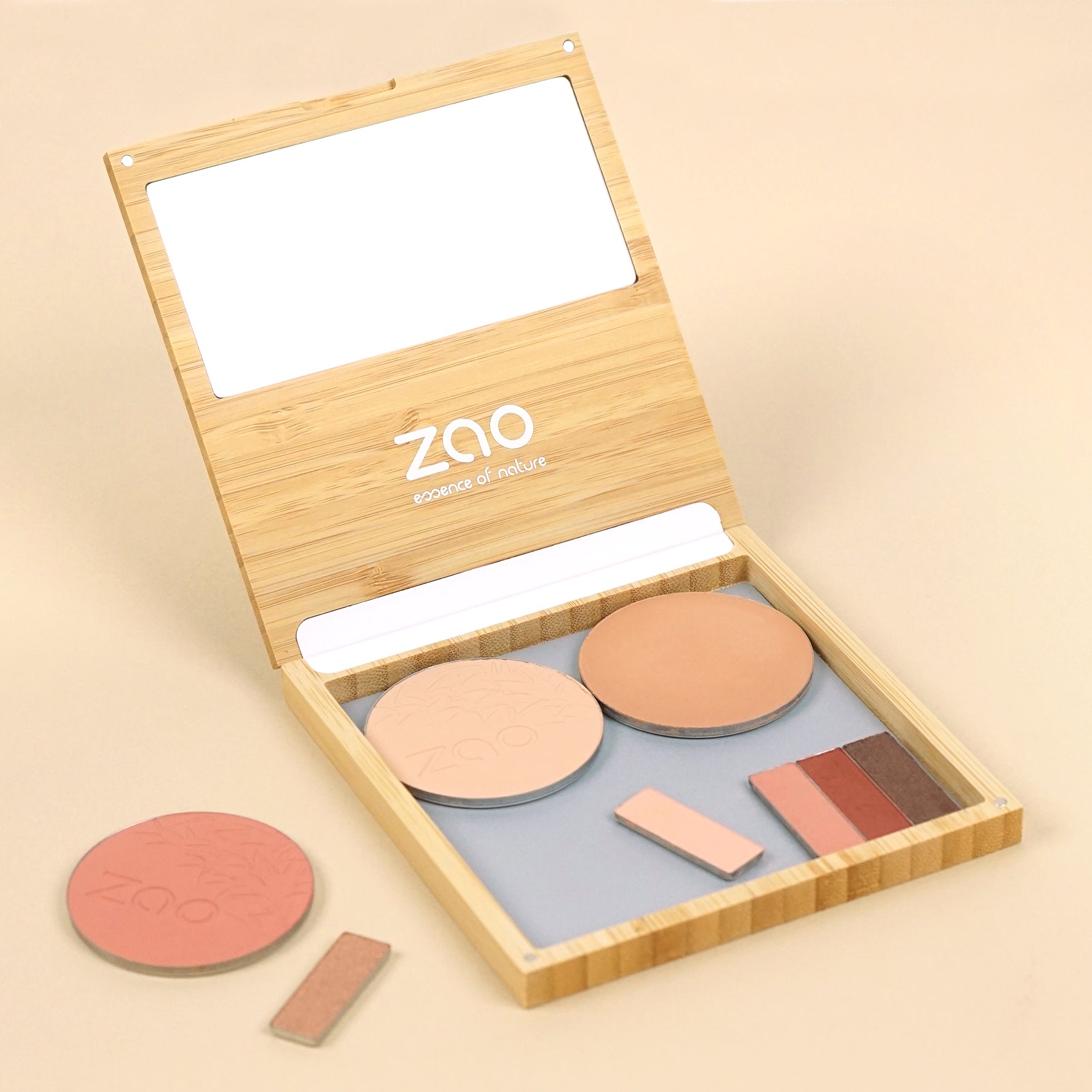 ZAO Refillable Magnetic Bamboo Palette L (tom) - Palette - JK-Shop