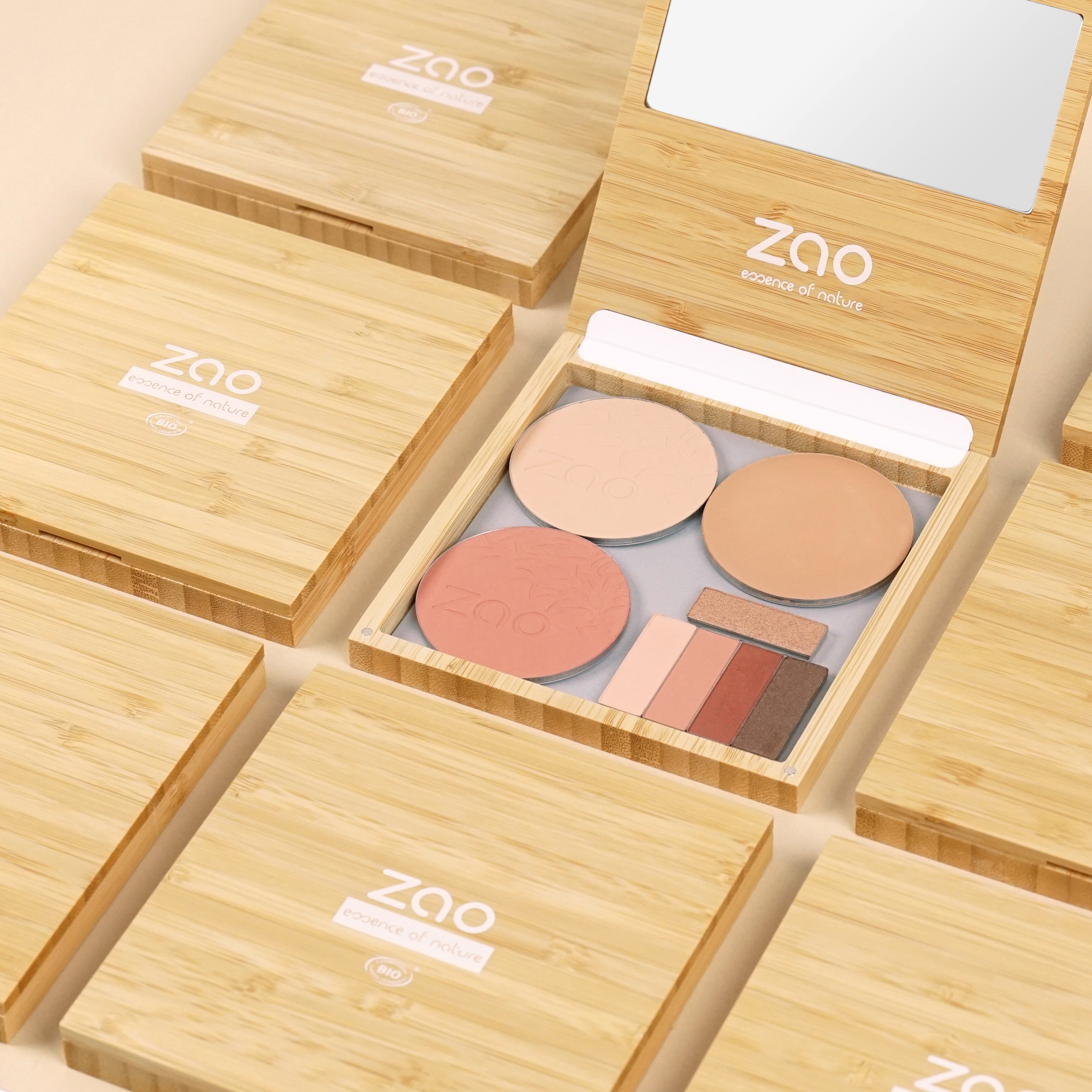 ZAO Refillable Magnetic Bamboo Palette L (tom) - Palette - JK-Shop