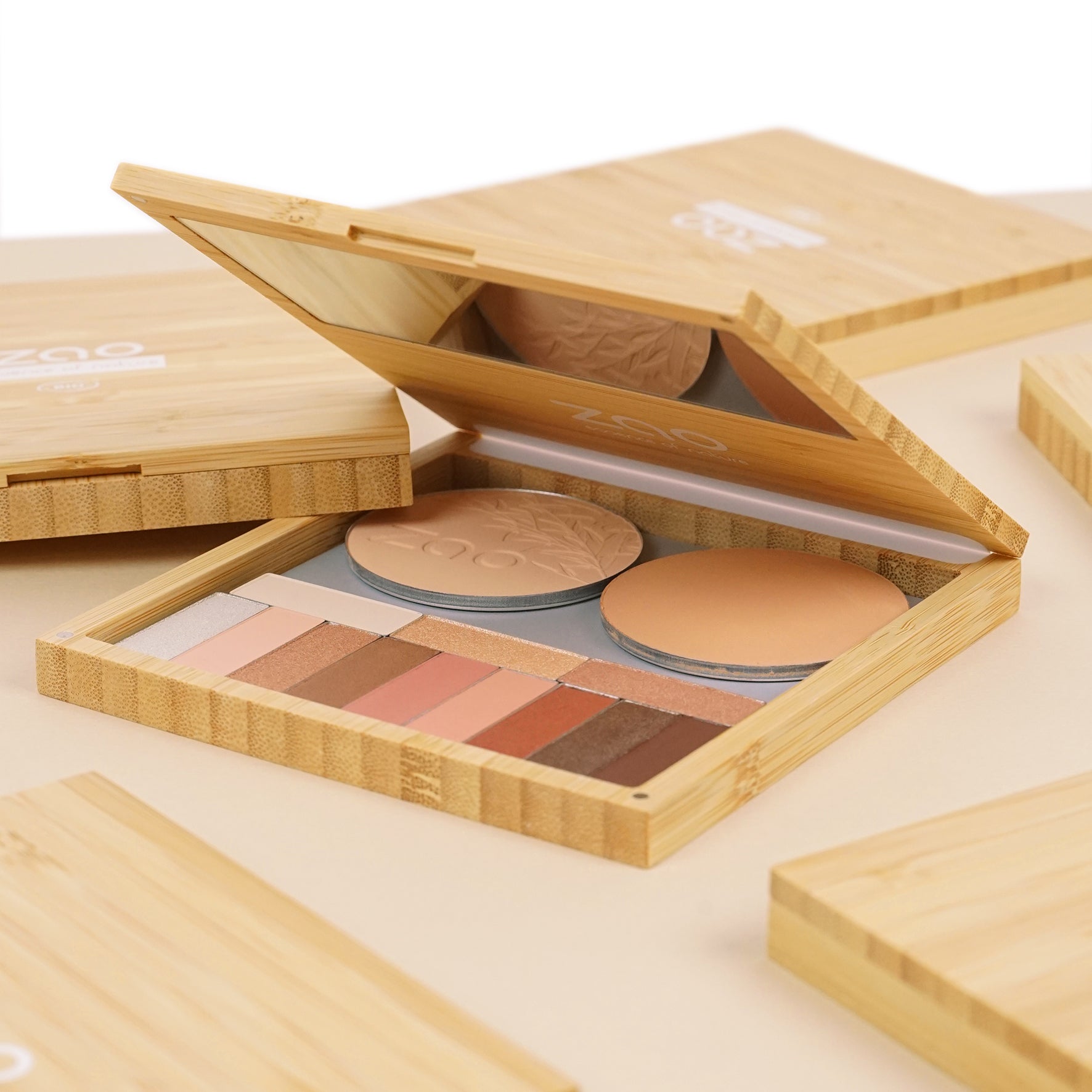 ZAO Refillable Magnetic Bamboo Palette L (tom) - Palette - JK-Shop