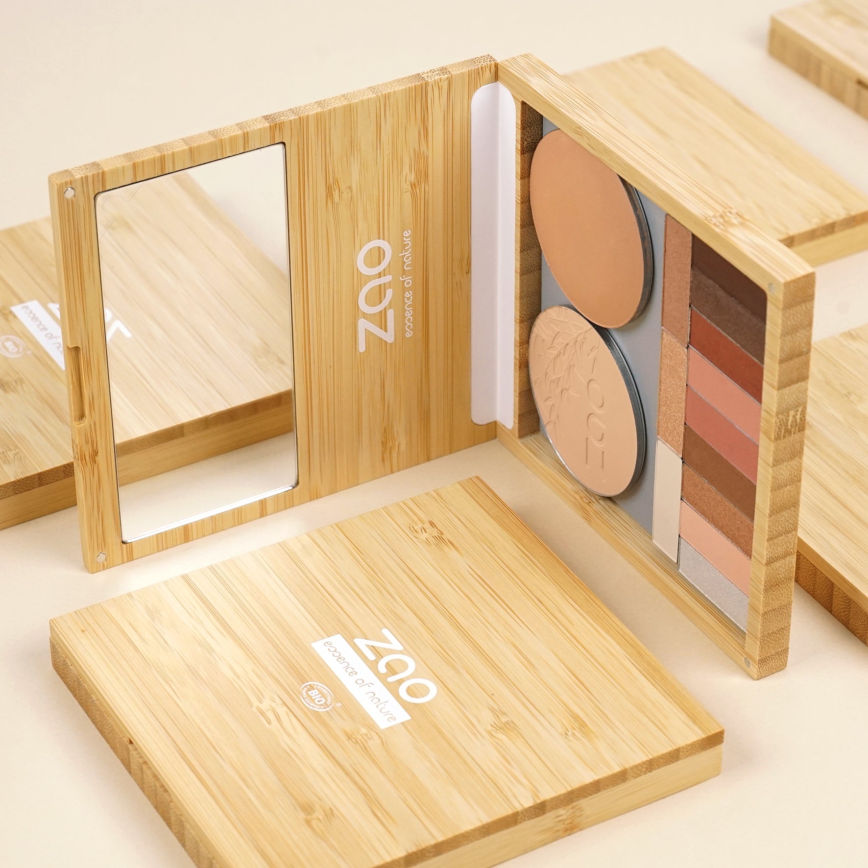 ZAO Refillable Magnetic Bamboo Palette L (tom) - Palette - JK-Shop