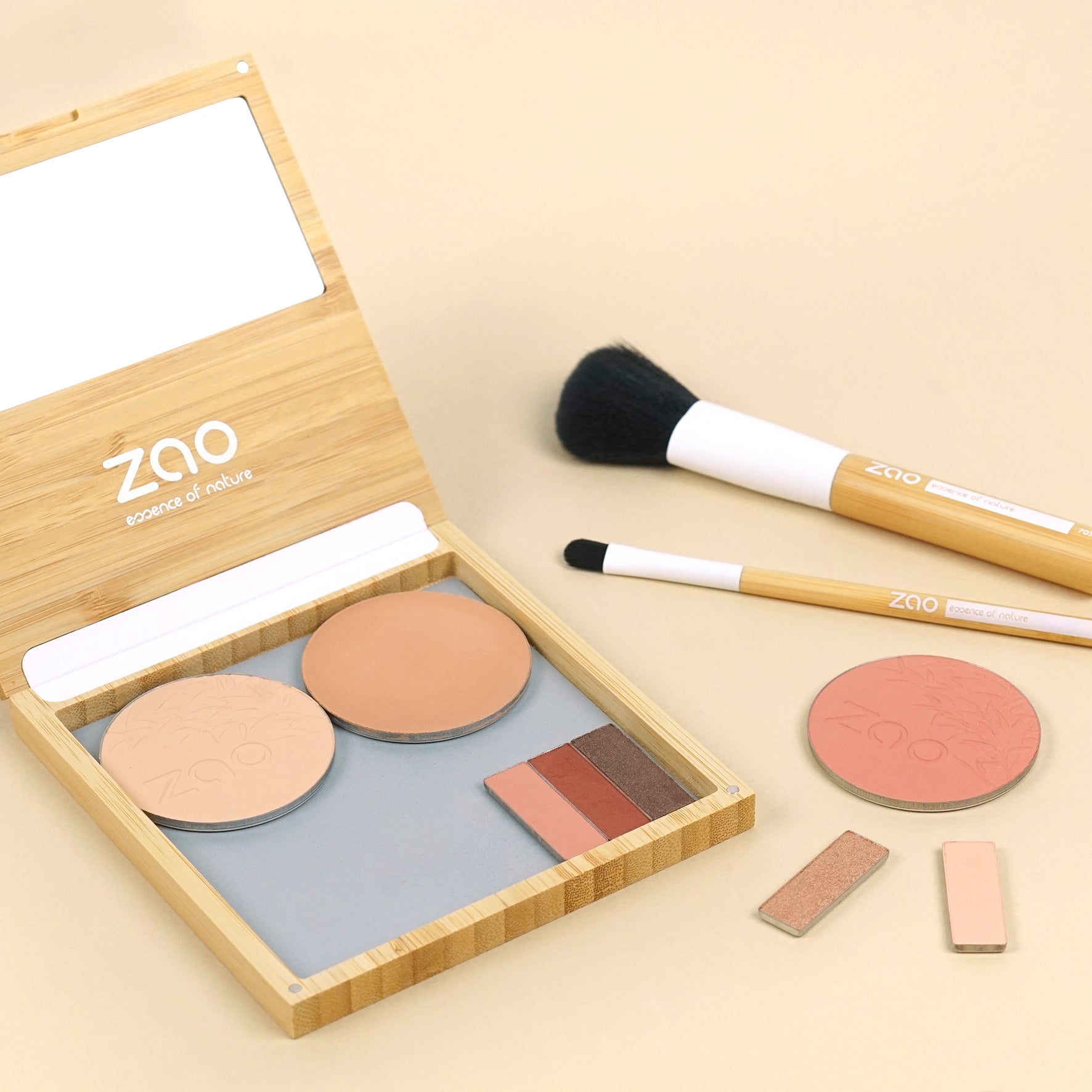 ZAO Refillable Magnetic Bamboo Palette L (tom) - Palette - JK-Shop