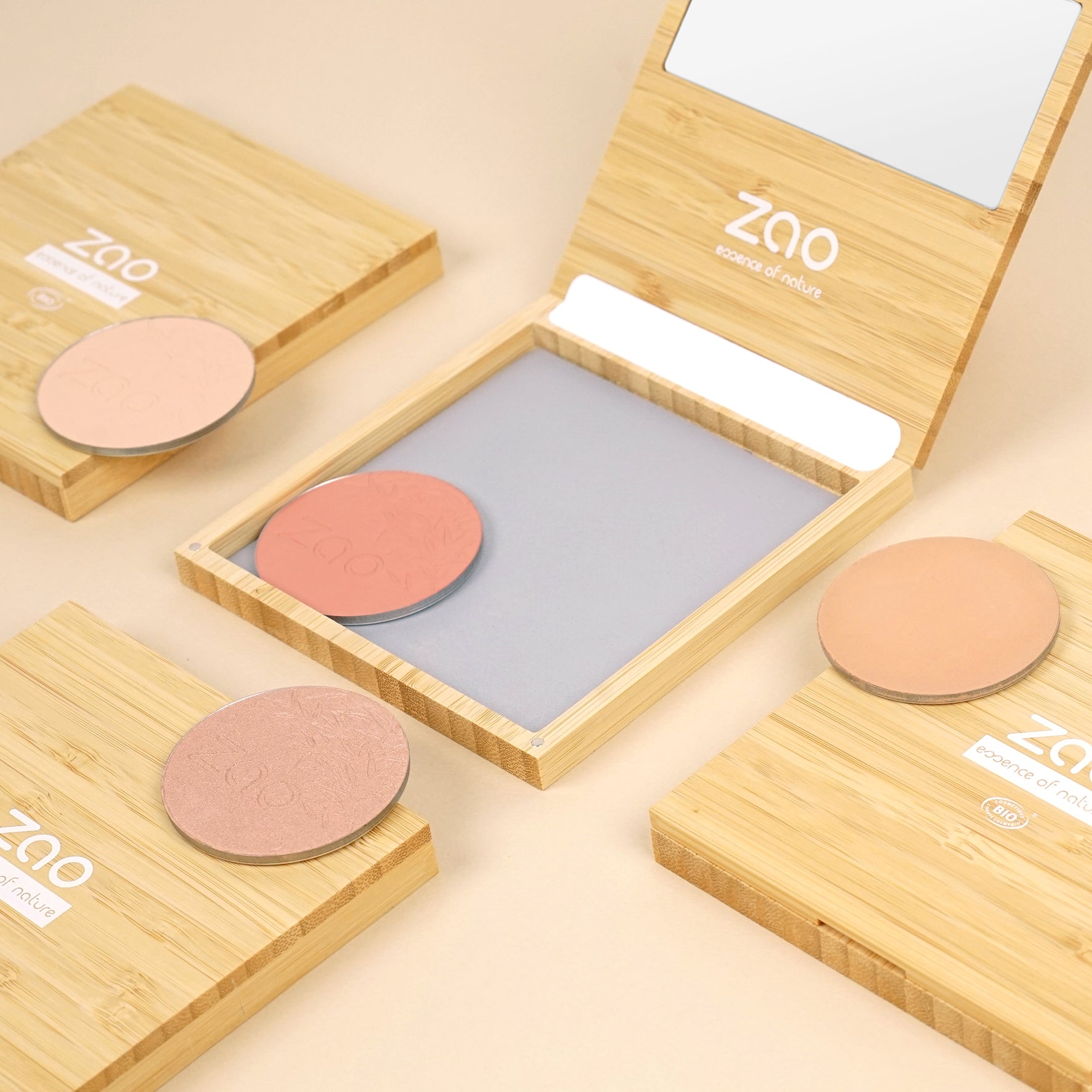 ZAO Refillable Magnetic Bamboo Palette L (tom) - Palette - JK-Shop