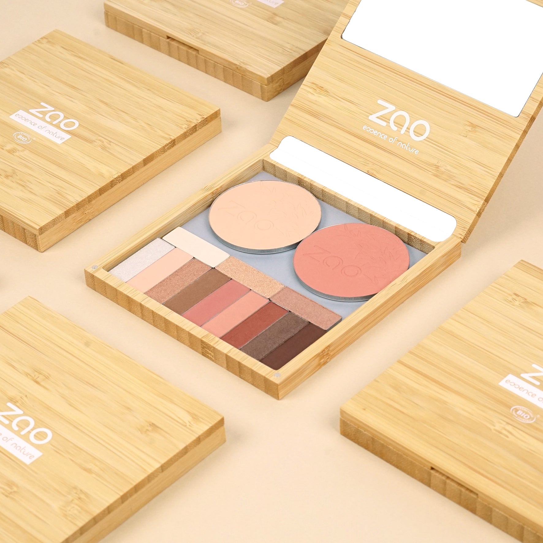 ZAO Refillable Magnetic Bamboo Palette L (tom) - Palette - JK-Shop