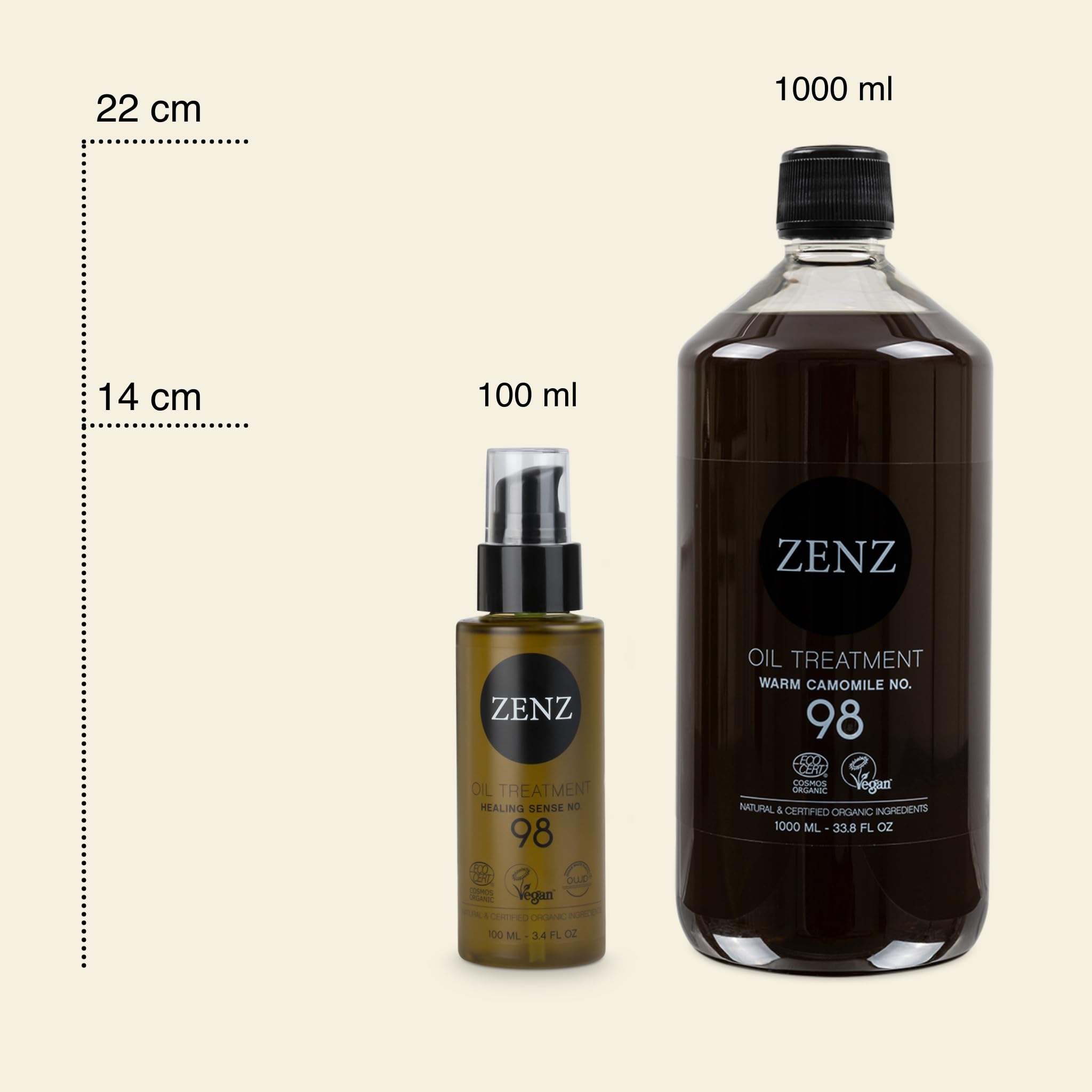 Zenz Oil Treatment Healing Sense No. 98 1000ml - Hårolje - JK-Shop