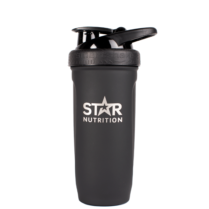 Star Nutrition Stainless Steel Shaker 900 ml Svart stålshaker