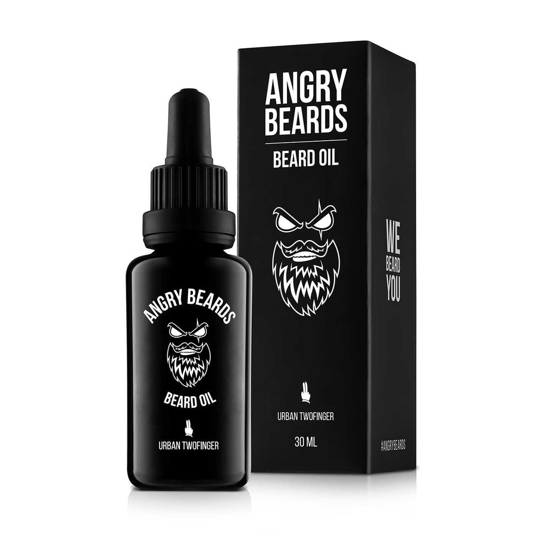 Angry Beards Beard Oil Urban Twofinger | Skjeggolje | Angry Beards | JK SHOP | JK Barber og herre frisør | Lavepriser