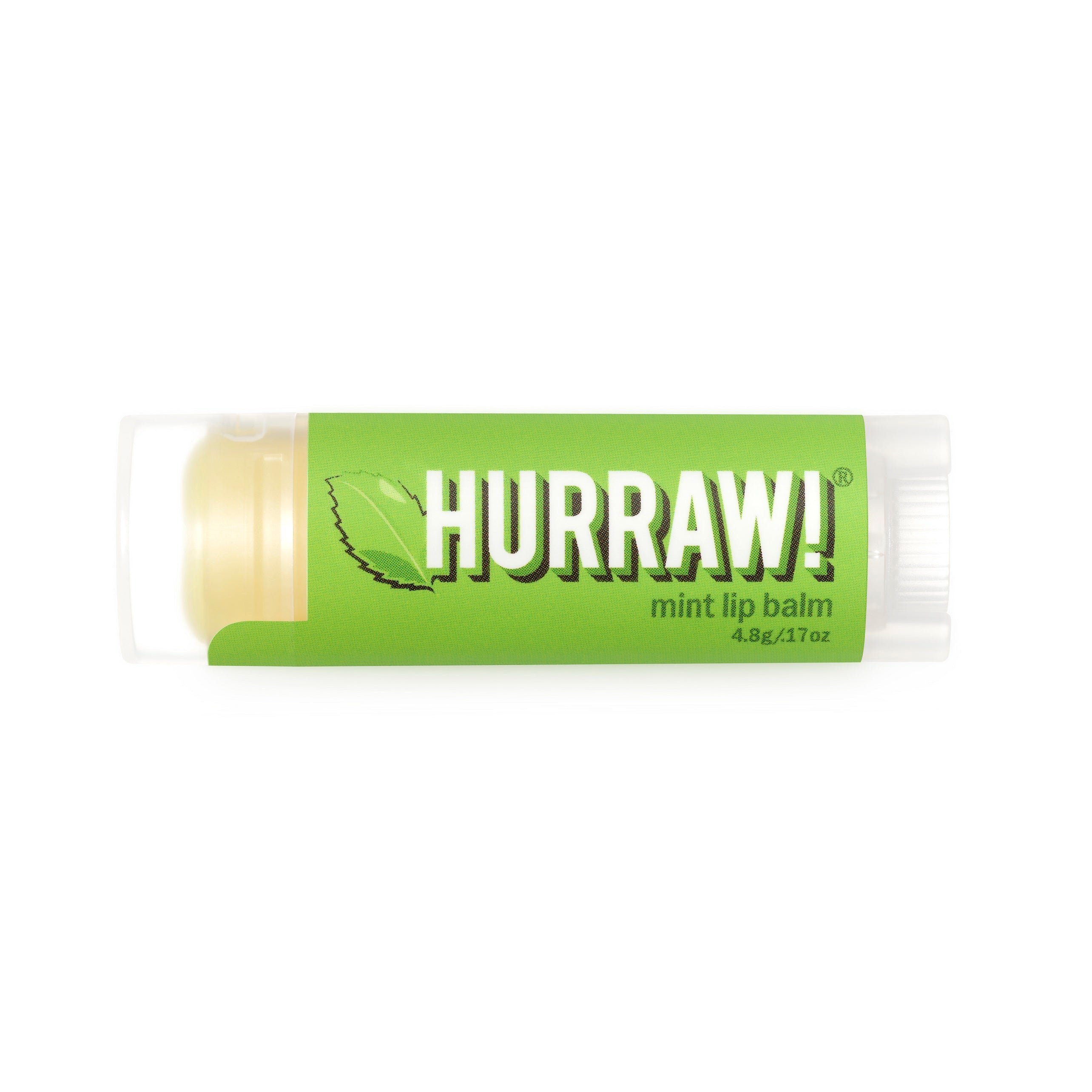 HURRAW! Lip Balm - Mint, Vanilla & SPF15 - Leppepomade - JK-Shop