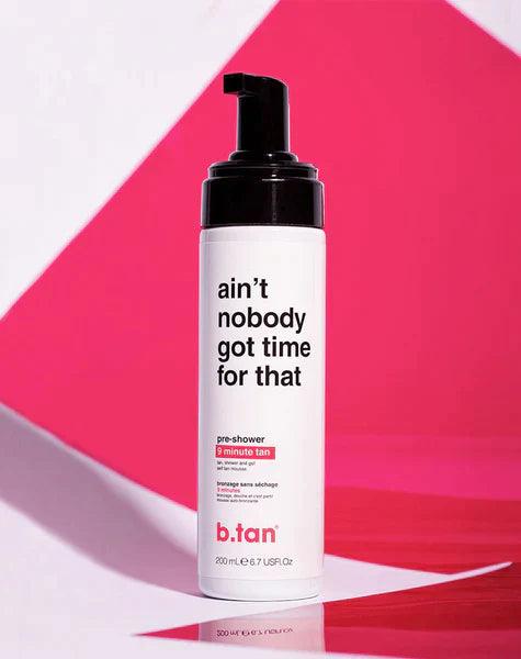 B.tan Ain't Nobody Got Time For That Pre-Shower Mousse | Selvbruning | B.tan | JK SHOP | JK Barber og herre frisør | Lavepriser | Best
