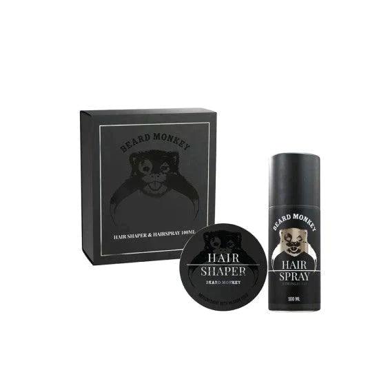 Beard Monkey Gift Set Hair Shaper & Hairspray | Hårstylingsett | Beard Monkey | JK SHOP | JK Barber og herre frisør | Lavepriser