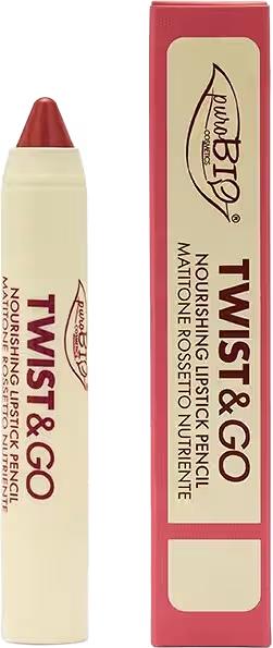 puroBIO TWIST & GO - Nourishing Lipstick Pencil 2,9 g - 4 nyanser