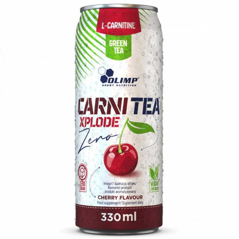Olimp Carni Tea Xplode Zero Drink, 24x330ml Alu, Cherry
