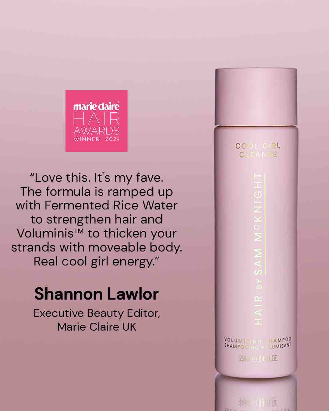 SAM McKNIGHT Volume Cleanse Shampoo  Cool Girl