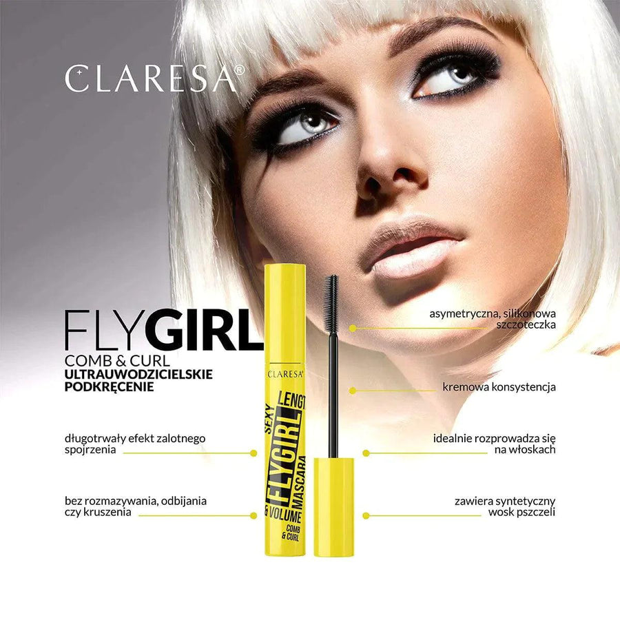 Claresa Mascara Flygirl Comb & Curl | Mascara | CLARESA | JK SHOP | JK Barber og herre frisør | Lavepriser | Best