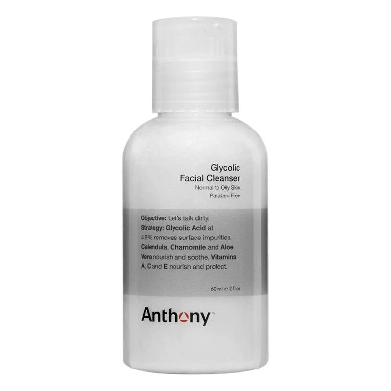 Anthony Glycolic Facial Cleanser, Rejsestørrelse, 30 ml.
