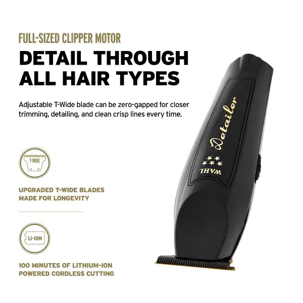 Wahl Magic Clip og Detailer BLACK Duo Pack trådløs-Wahl-Klippemaskin-JKSHOP