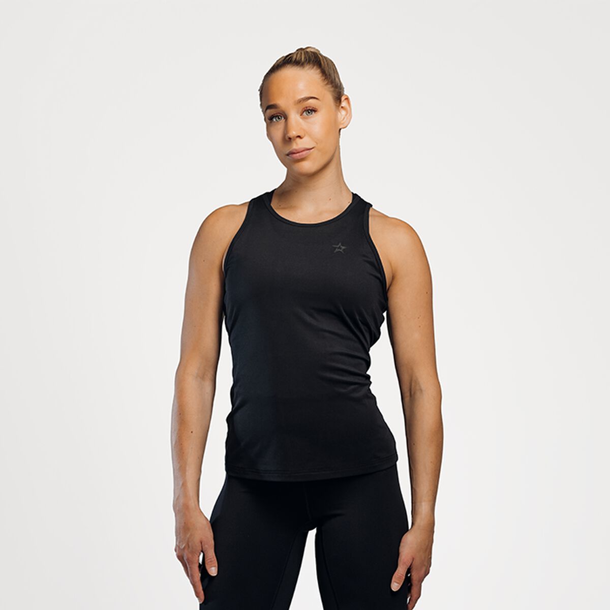 Star Wear Tank Top Svart treningssinglet dame