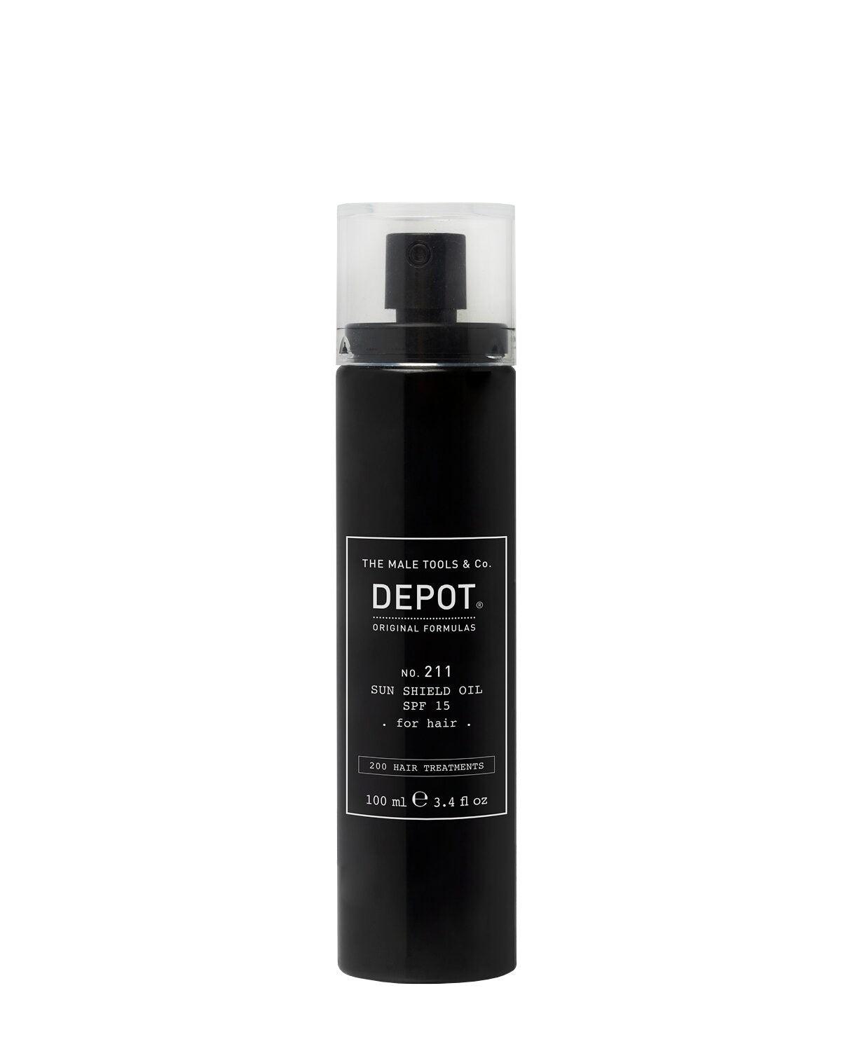 Depot No. 211 - Sun Shield Oil SPF 15 for hår | Solprodukter til hår | Depot | JK SHOP | JK Barber og herre frisør | Lavepriser | Best