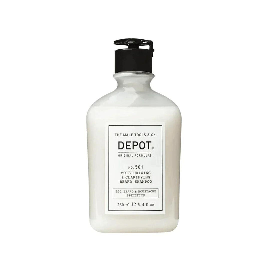 Depot No. 501 Moisturizing & Clarifying Beard Shampoo | Skjeggsjampo | Depot | JK SHOP | JK Barber og herre frisør | Lavepriser