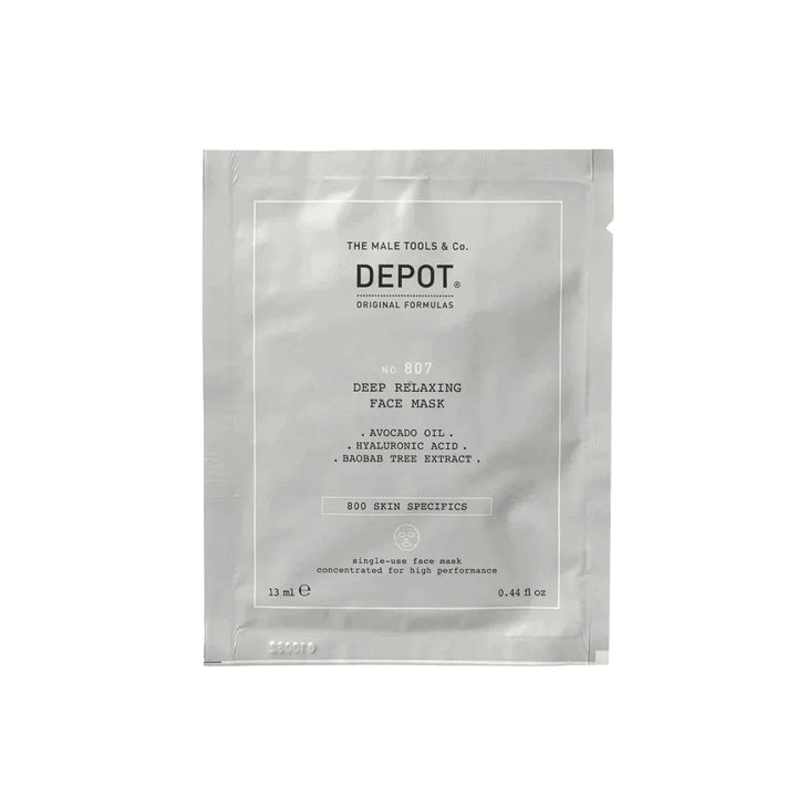 Depot No. 807 Deep Relaxing Face Mask ansiktsmaske | Ansiktsmaske | Depot | JK SHOP | JK Barber og herre frisør | Lavepriser