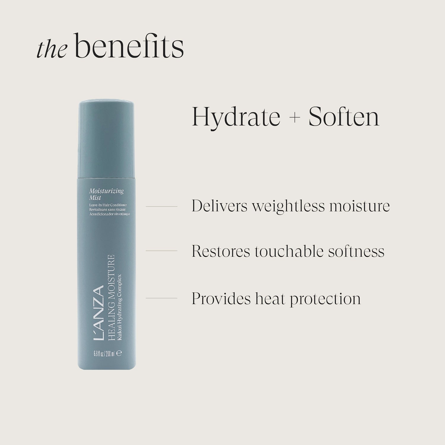 L'ANZA, Healing Moisture Moisturizing Mist 200ml(NyEmballasje)