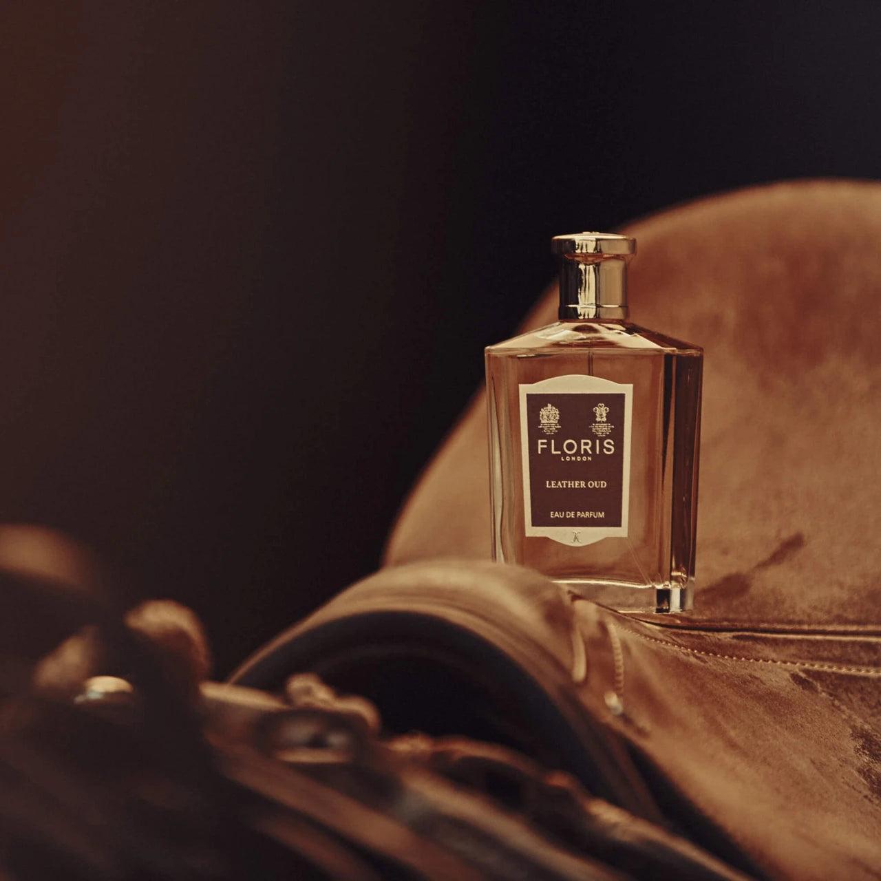 Floris Leather Oud, Eau de Parfum, 2 ml | Parfyme | Floris London | JK SHOP | JK Barber og herre frisør | Lavepriser | Best