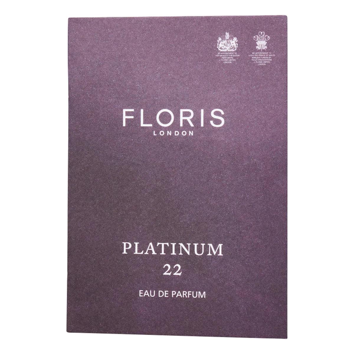 Floris Platinum22, Eau de Parfum, 10 ml | Parfyme | Floris London | JK SHOP | JK Barber og herre frisør | Lavepriser | Best