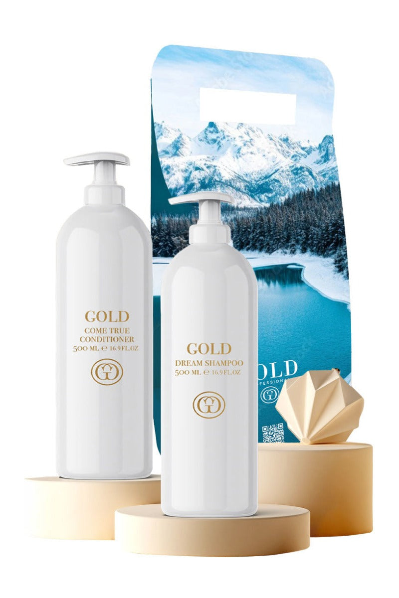 Gold Dream & Come True Kit hårpleiesett