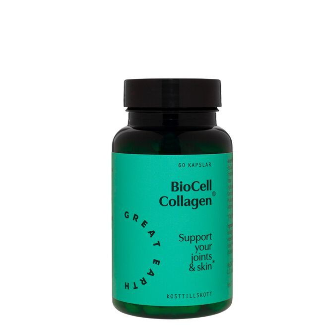Great Earth BioCell Collagen II + Hyaluronsyre 60 kapsler