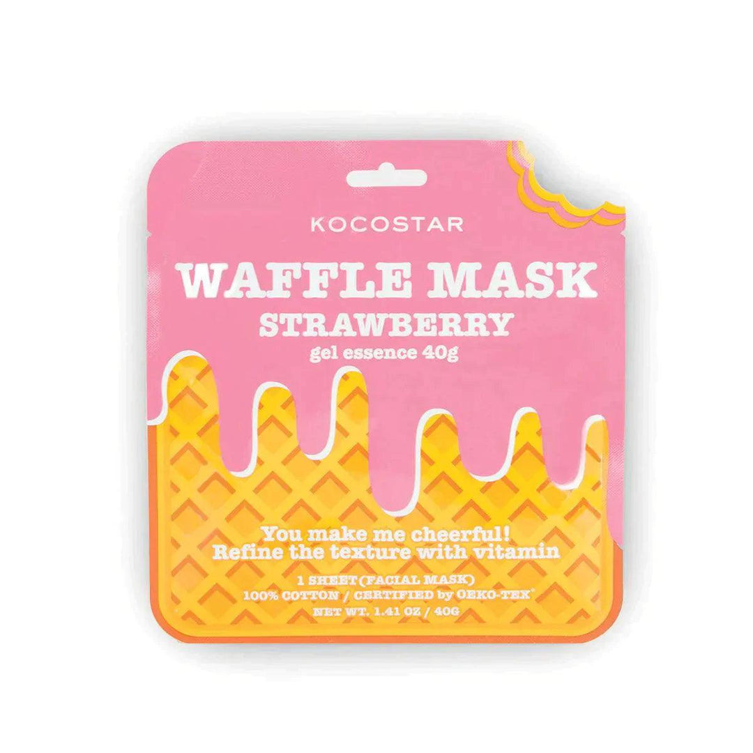 Kocostar Waffle Mask Strawberry | Ansiktsmaske | Kocostar | JK SHOP | JK Barber og herre frisør | Lavepriser | Best