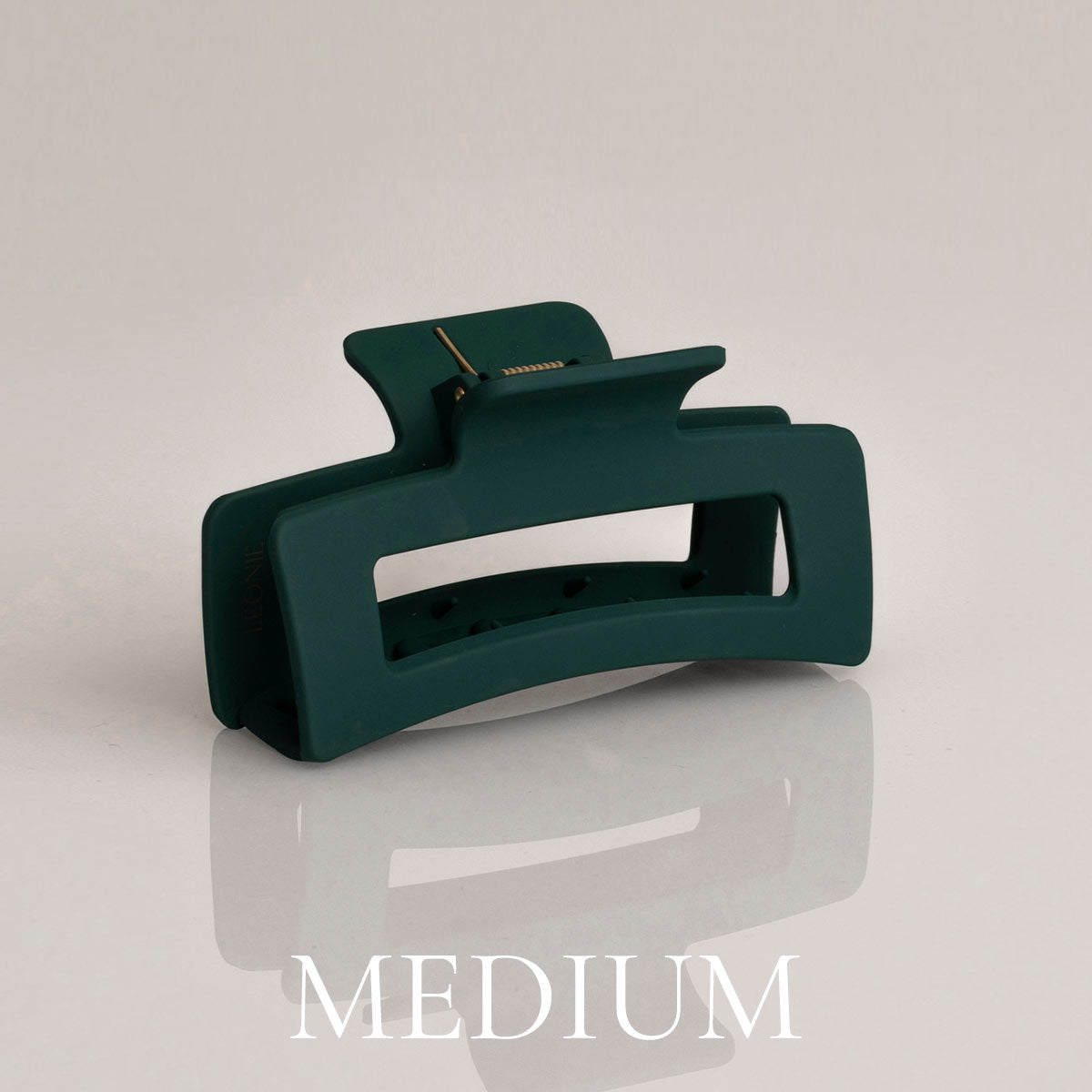 Léonie Items Hair Clip Medium i fargen Emerald Green, bilde 3