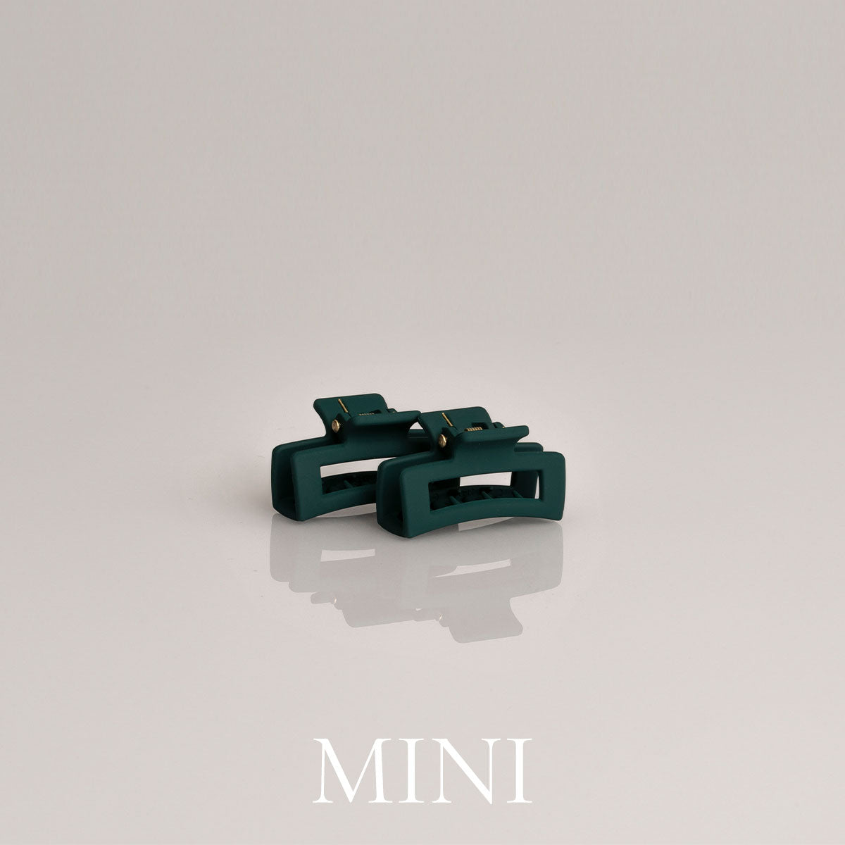Léonie Items Hair Clip Mini 2-pack smaragdgrønn hårklype
