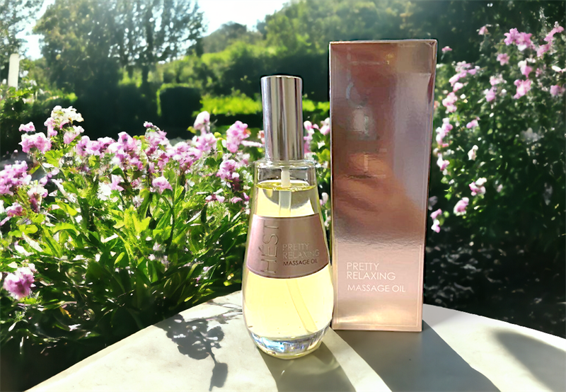 Terrigeno HÉST Massage Oil + rosenkvartsstener - Pretty Relaxing 100ml - Massasjeolje - JK-Shop