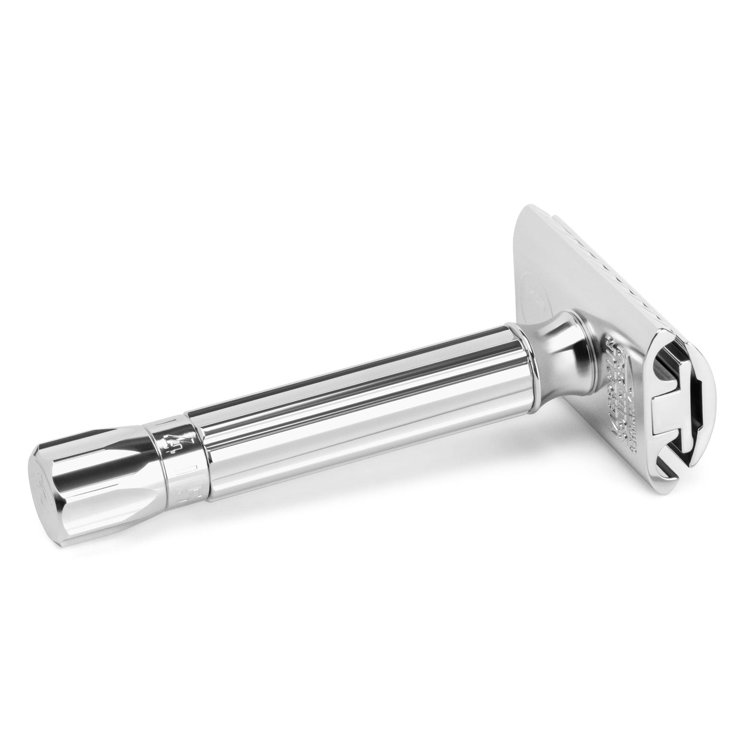 MERKUR (500C) Adjustable Blade Gap Short Handle,  Bright Chrome