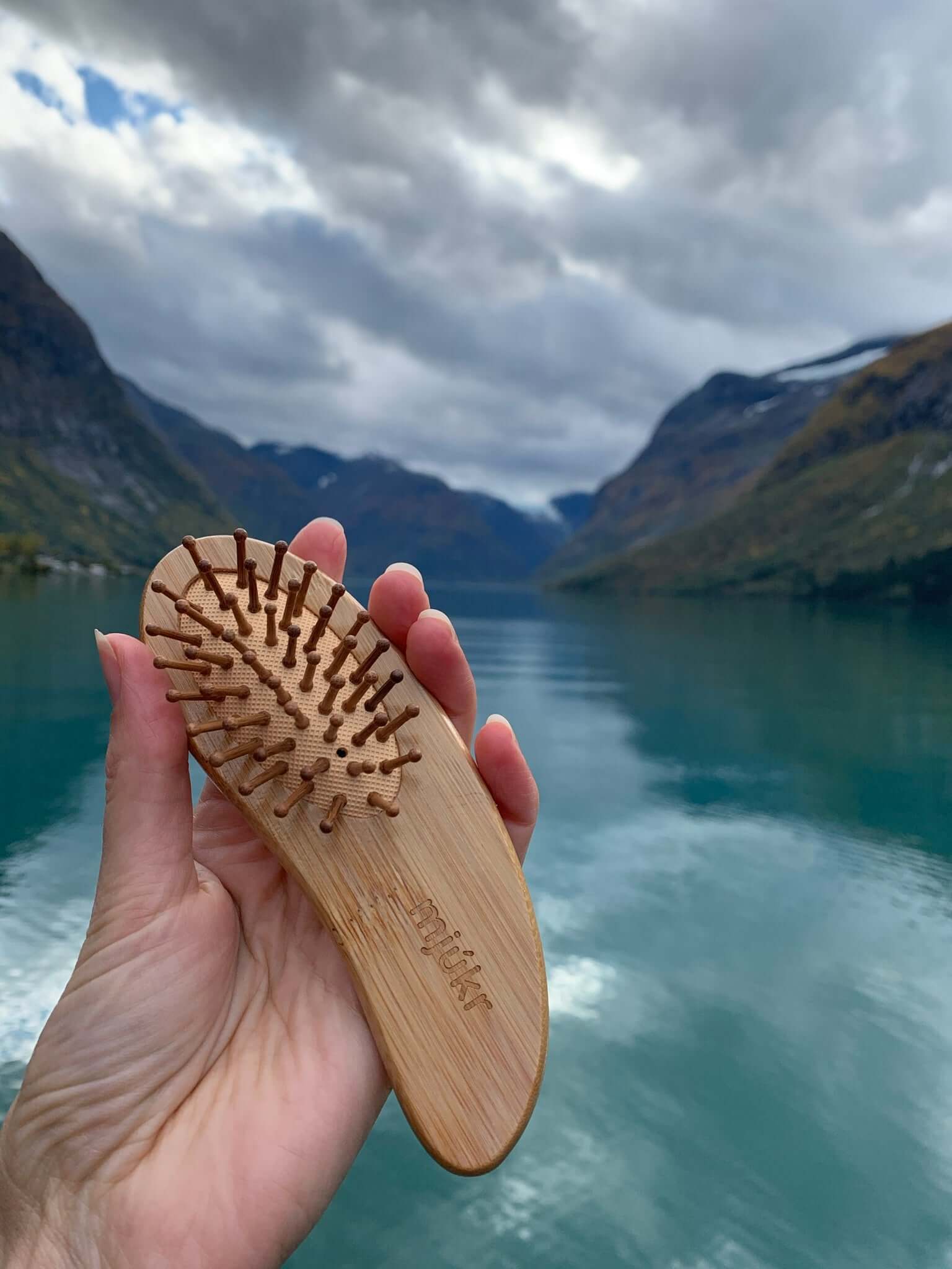 mjúkr NORWAY- Mini Hårbørste Bambus-Hårbørste-JKSHOP