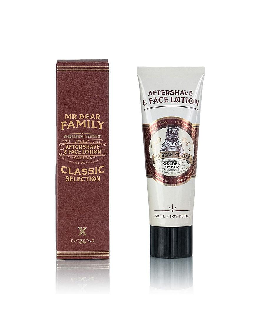 Mr Bear Family Golden Ember Aftershave & Face Lotion | Etterbarberingskrem | Mr Bear Family | JK SHOP | JK Barber og herre frisør | Lavepriser | Best