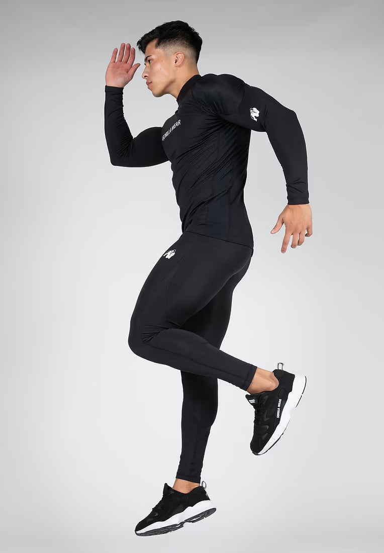 Gorilla Wear Lorenzo Performance Long Sleeve, Black