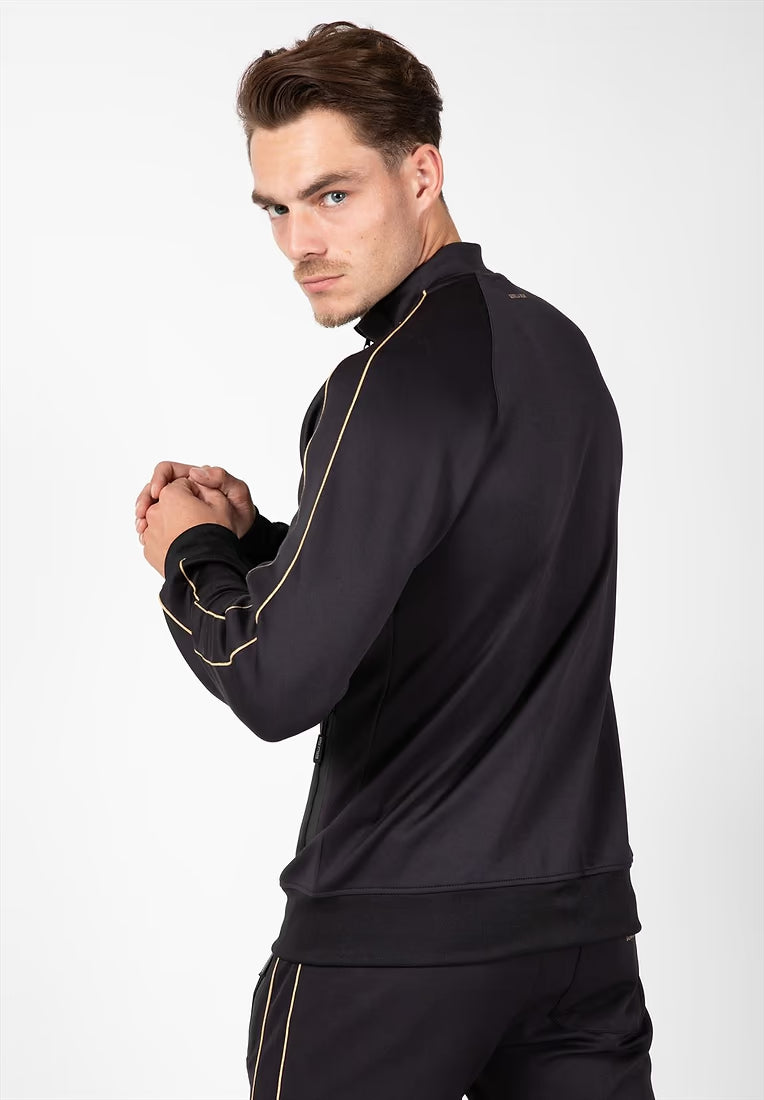 Gorilla Wear Wenden Track Jacket, Black/Gold